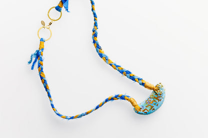 Ceramic & Silk Jewish Virtue Necklaces