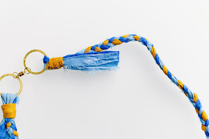 Ceramic & Silk Jewish Virtue Necklaces