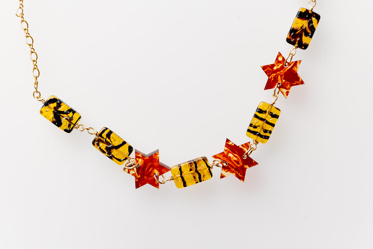 Sima Tortoise Jewish Star Necklace