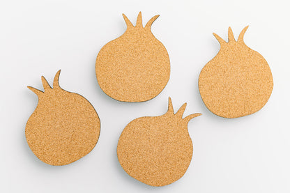 Pomegranate Coaster Set