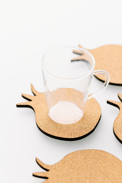 Pomegranate Coaster Set