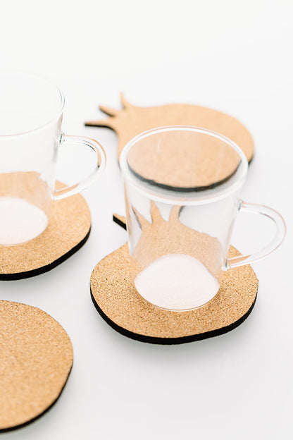 Pomegranate Coaster Set