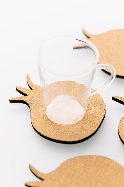 Pomegranate Coaster Set