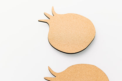 Pomegranate Trivet Set