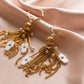 Meira Tassel Hamsa Earrings