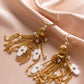 Meira Tassel Hamsa Earrings