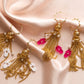 Meira Tassel Hamsa Earrings