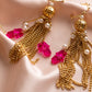 Meira Tassel Hamsa Earrings