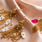 Meira Tassel Hamsa Earrings