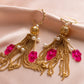 Meira Tassel Hamsa Earrings