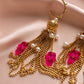 Meira Tassel Hamsa Earrings