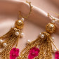 Meira Tassel Hamsa Earrings