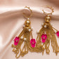 Meira Tassel Hamsa Earrings