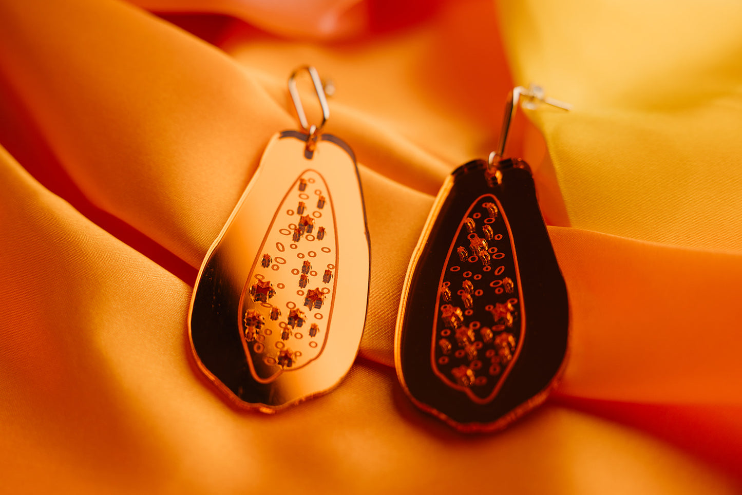 Jewish Papaya Earrings