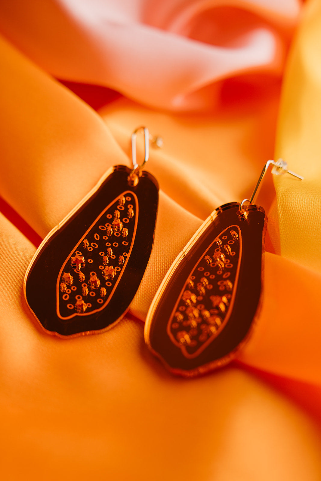 Jewish Papaya Earrings