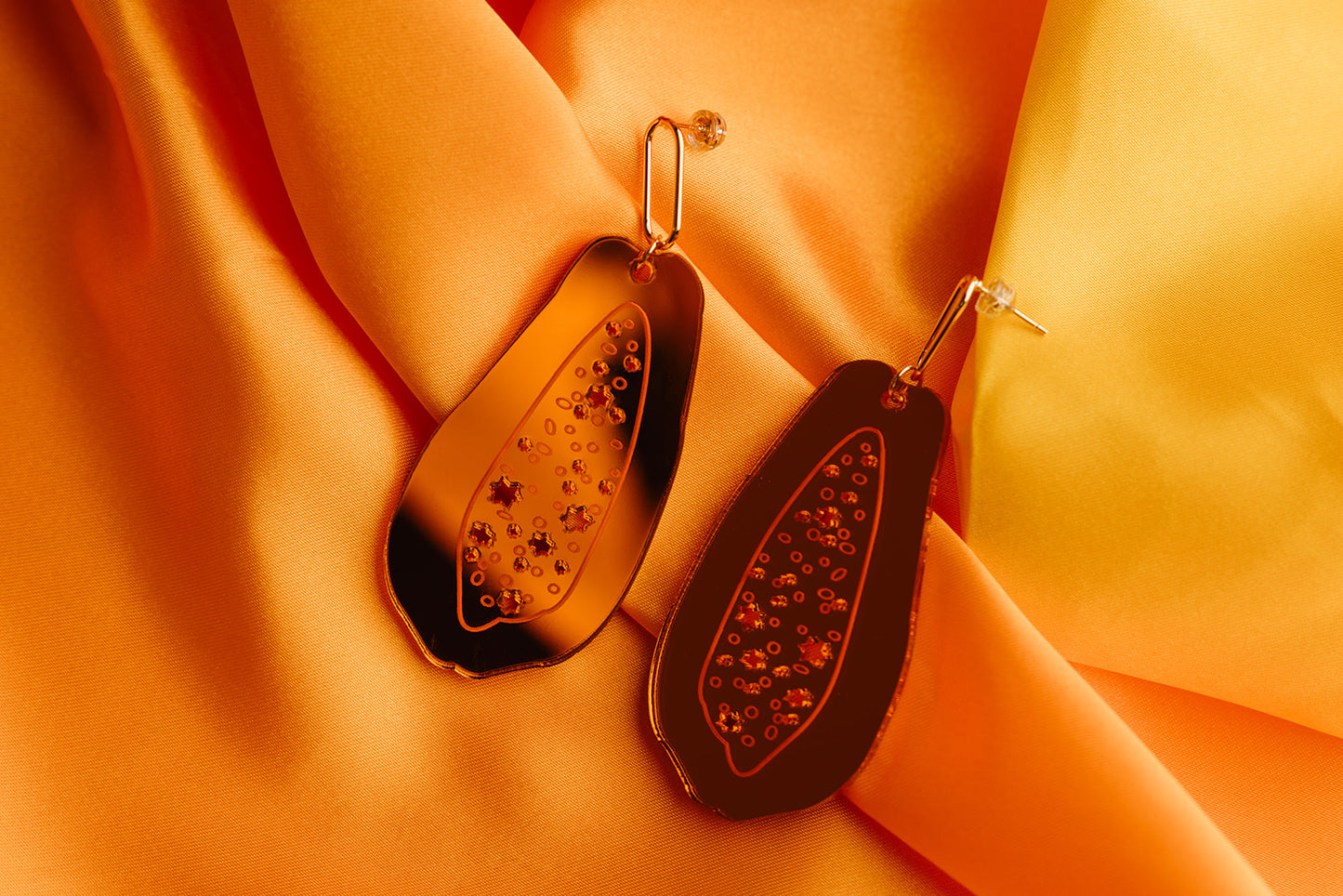 Jewish Papaya Earrings