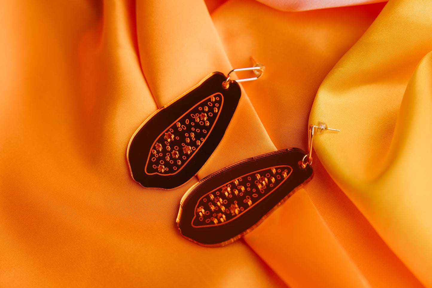 Jewish Papaya Earrings