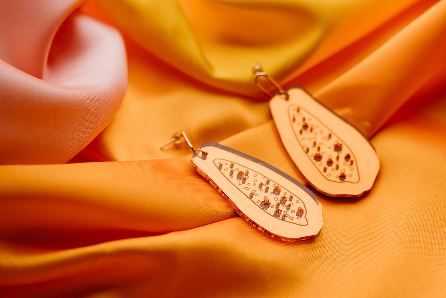 Jewish Papaya Earrings