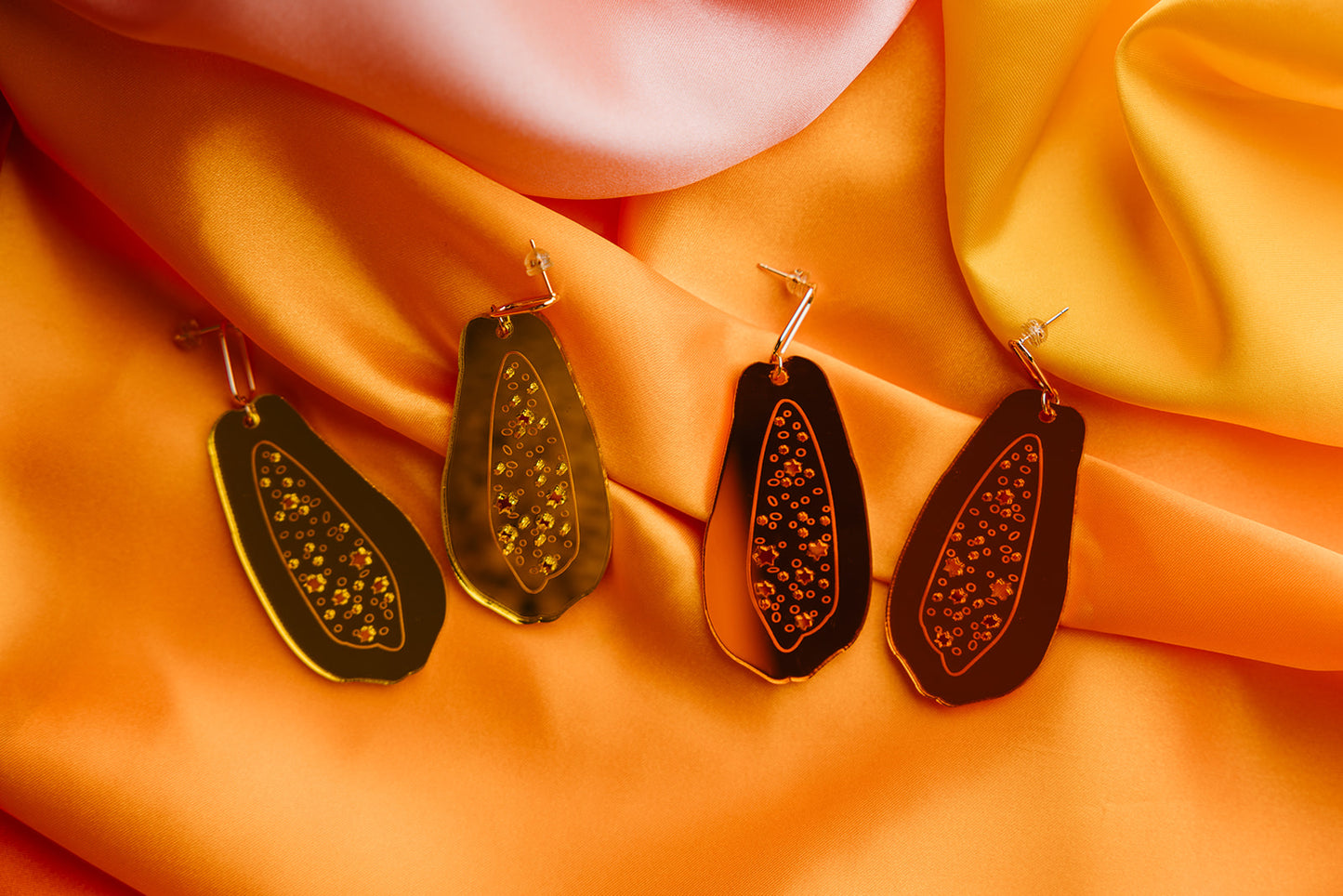 Jewish Papaya Earrings