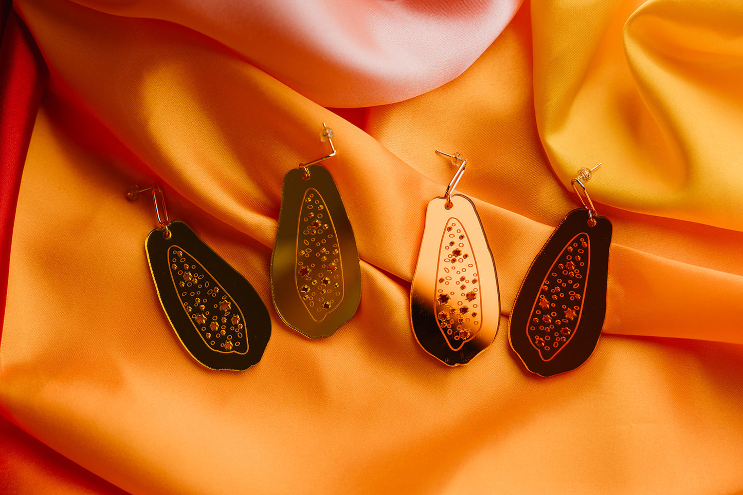 Jewish Papaya Earrings