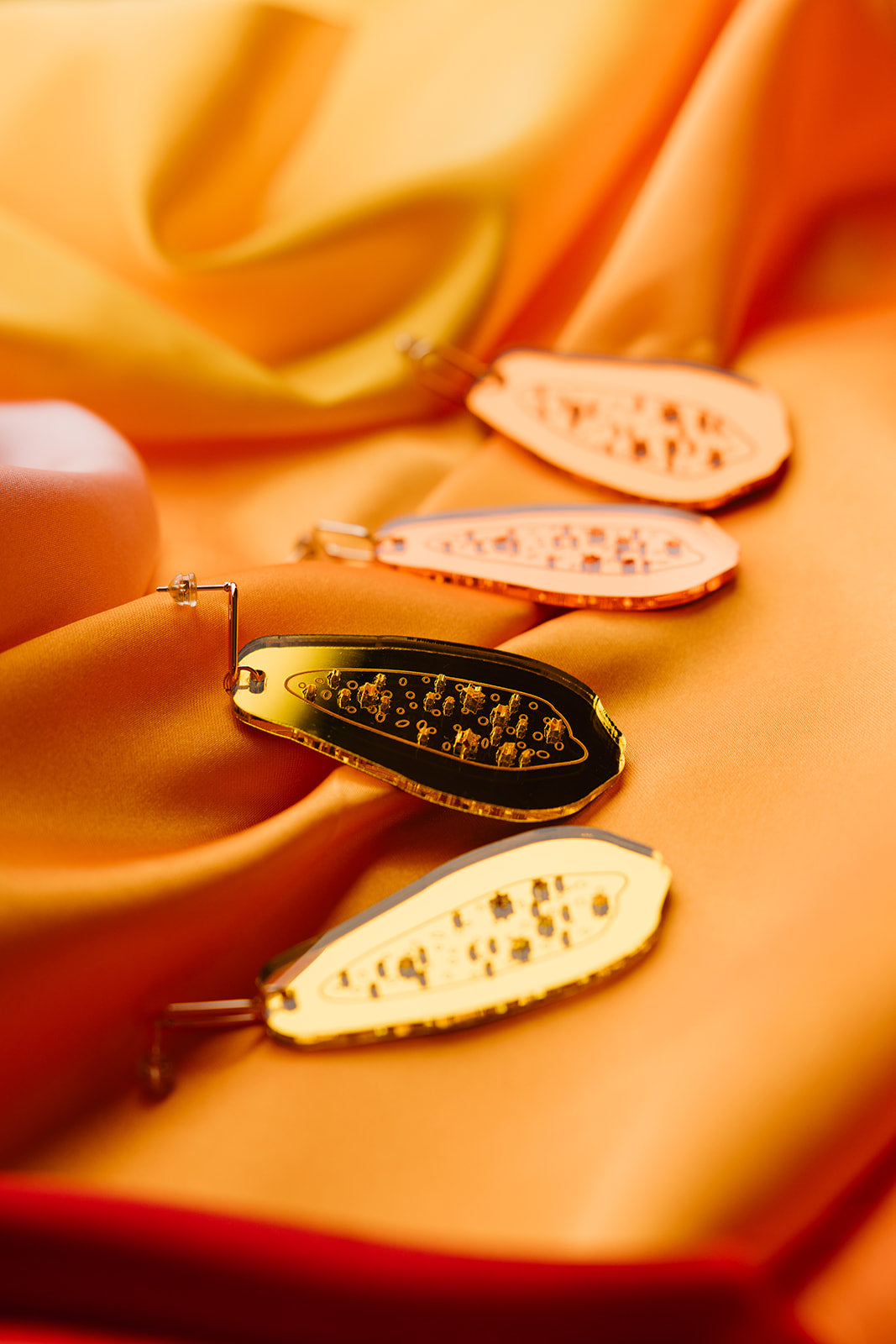 Jewish Papaya Earrings