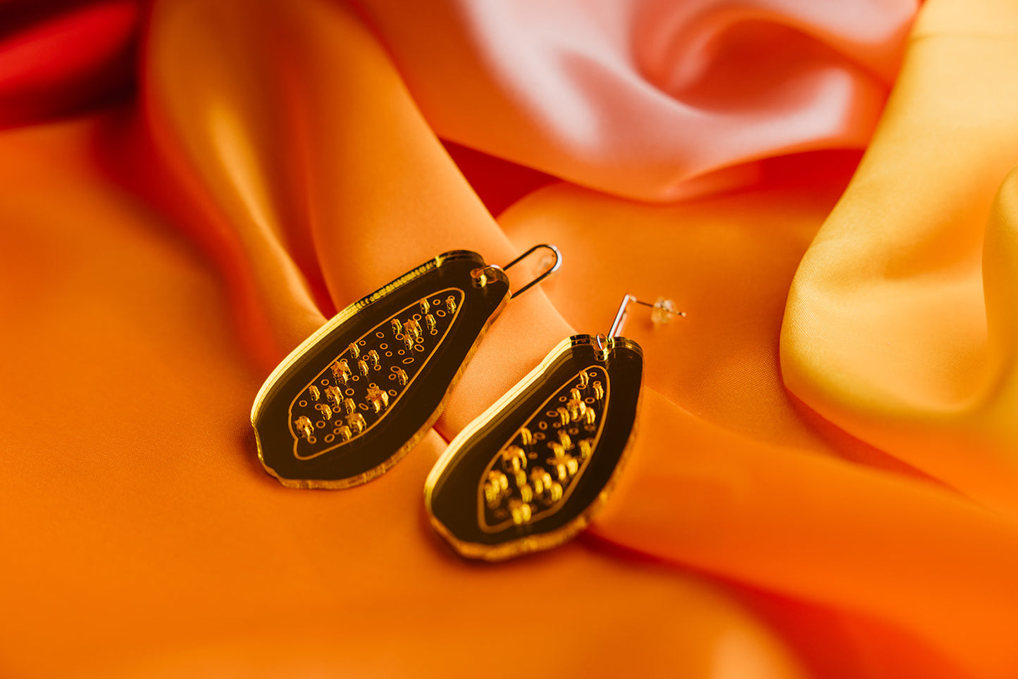 Jewish Papaya Earrings