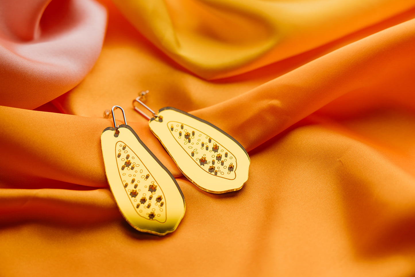 Jewish Papaya Earrings