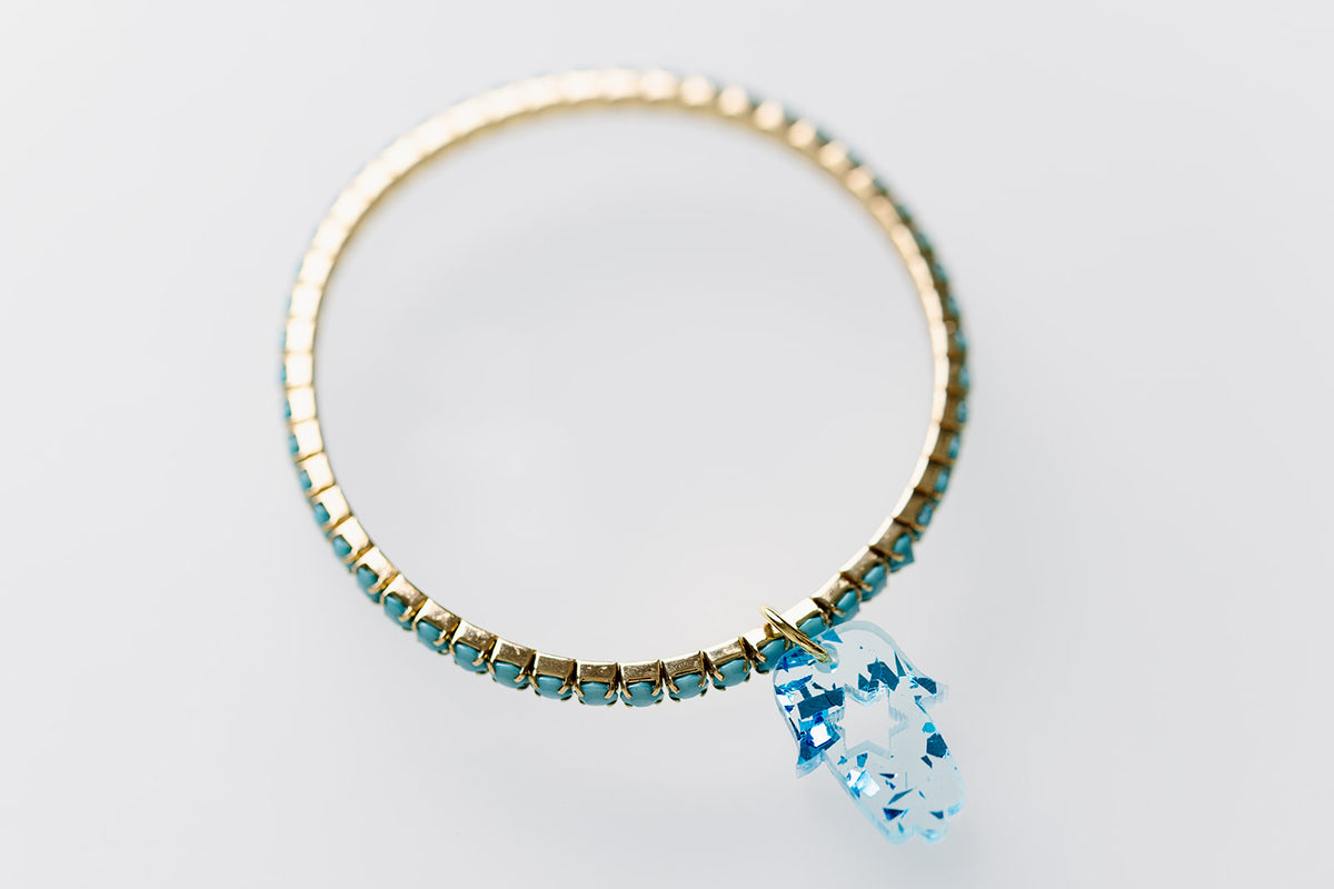 Romi Hamsa Rhinestone Bracelets