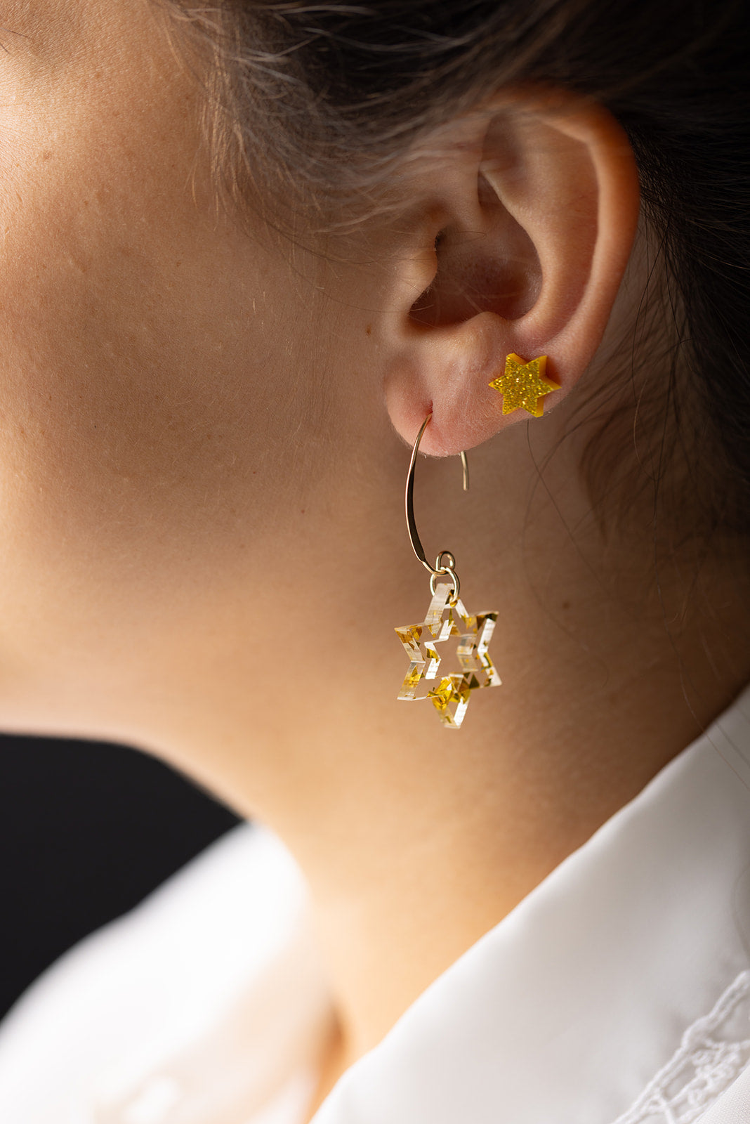 Estelle Jewish Star Earrings