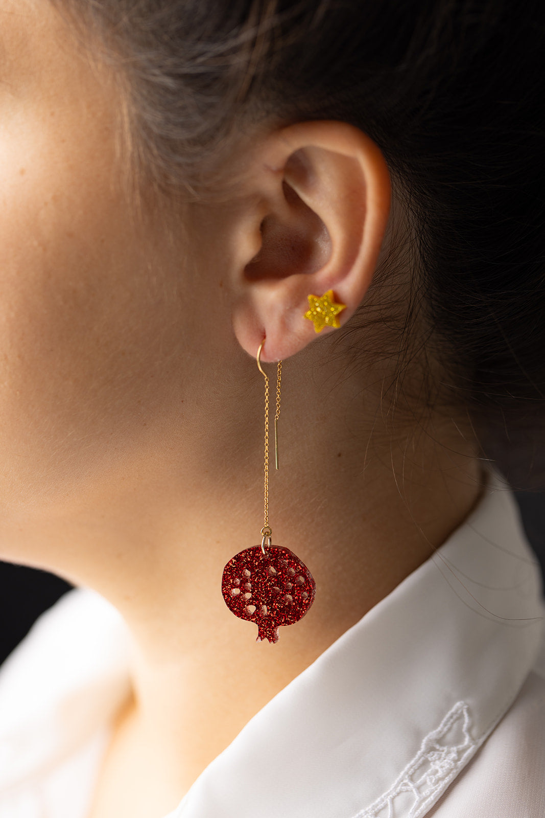 Pomegranate Threaders Red Glitter