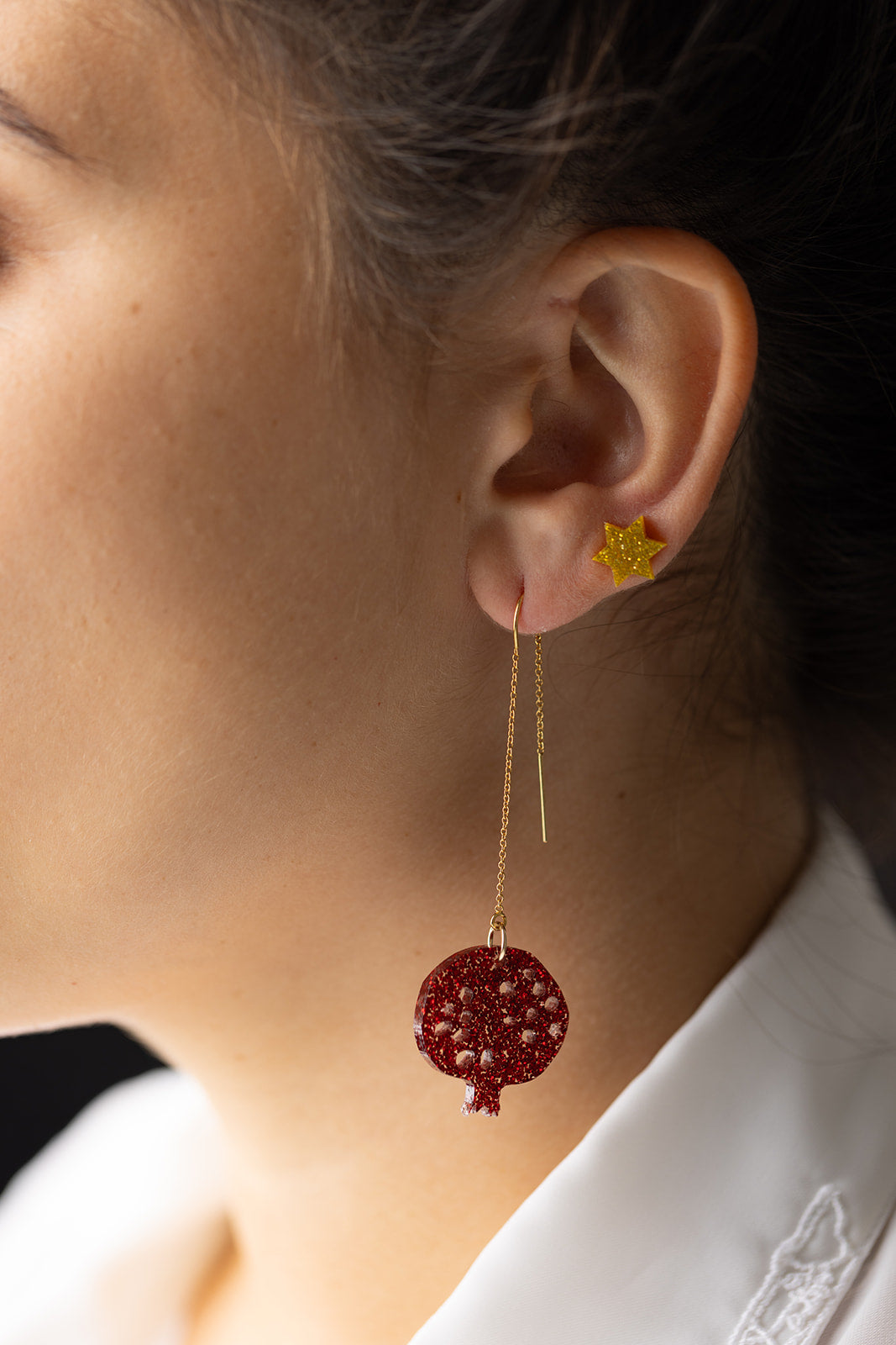 Pomegranate Threaders Red Glitter
