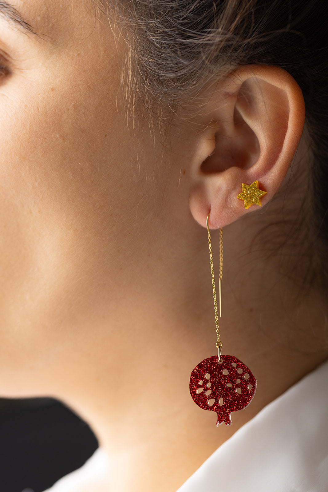 Pomegranate Threaders Red Glitter