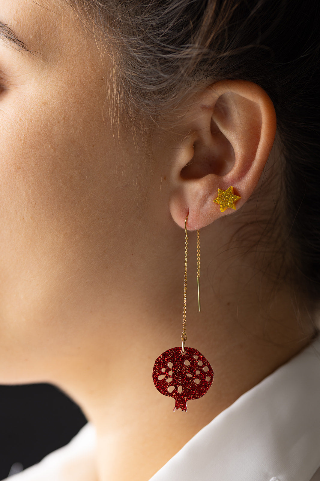 Pomegranate Threaders Red Glitter
