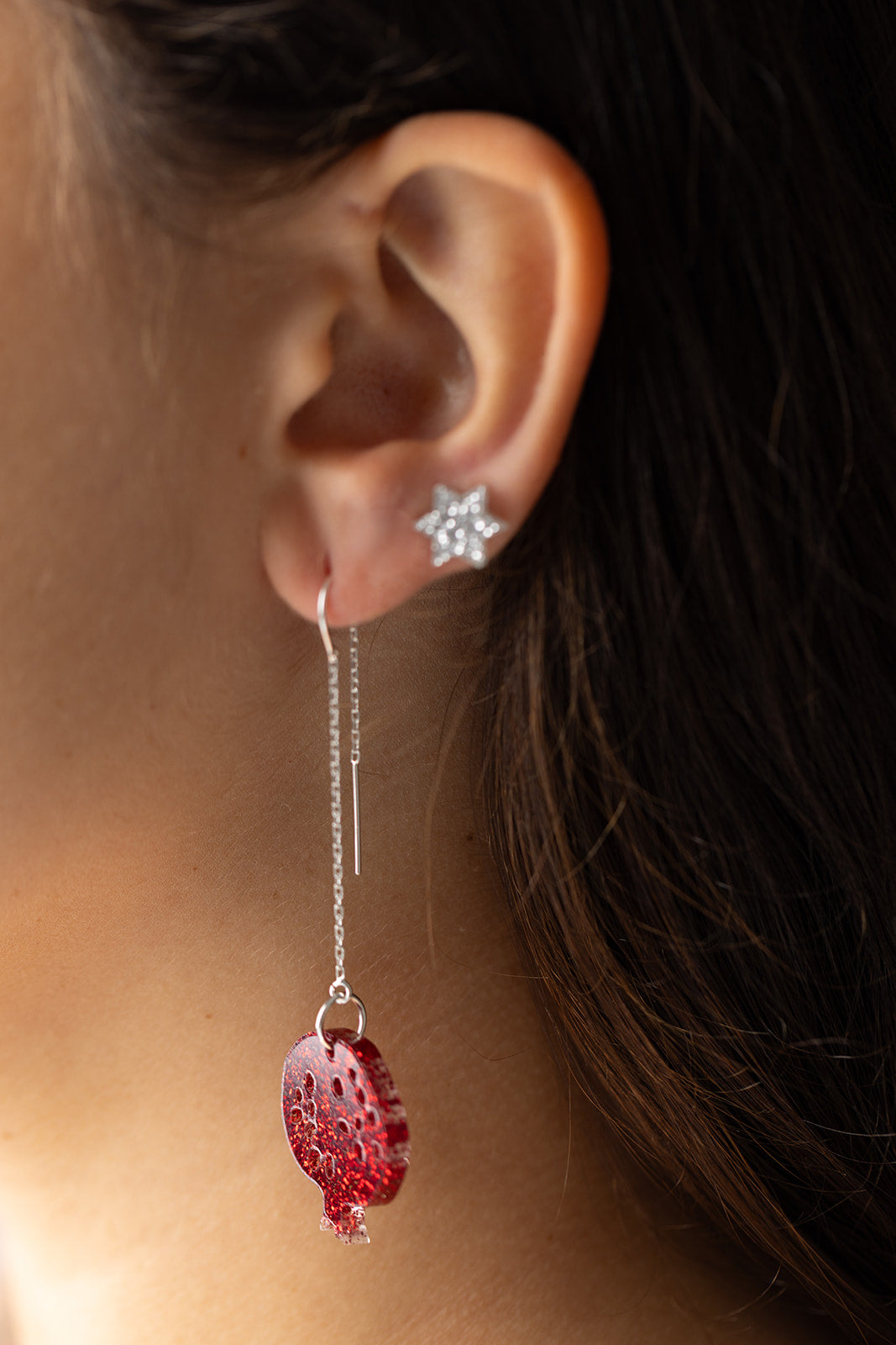Pomegranate Threaders Red Glitter