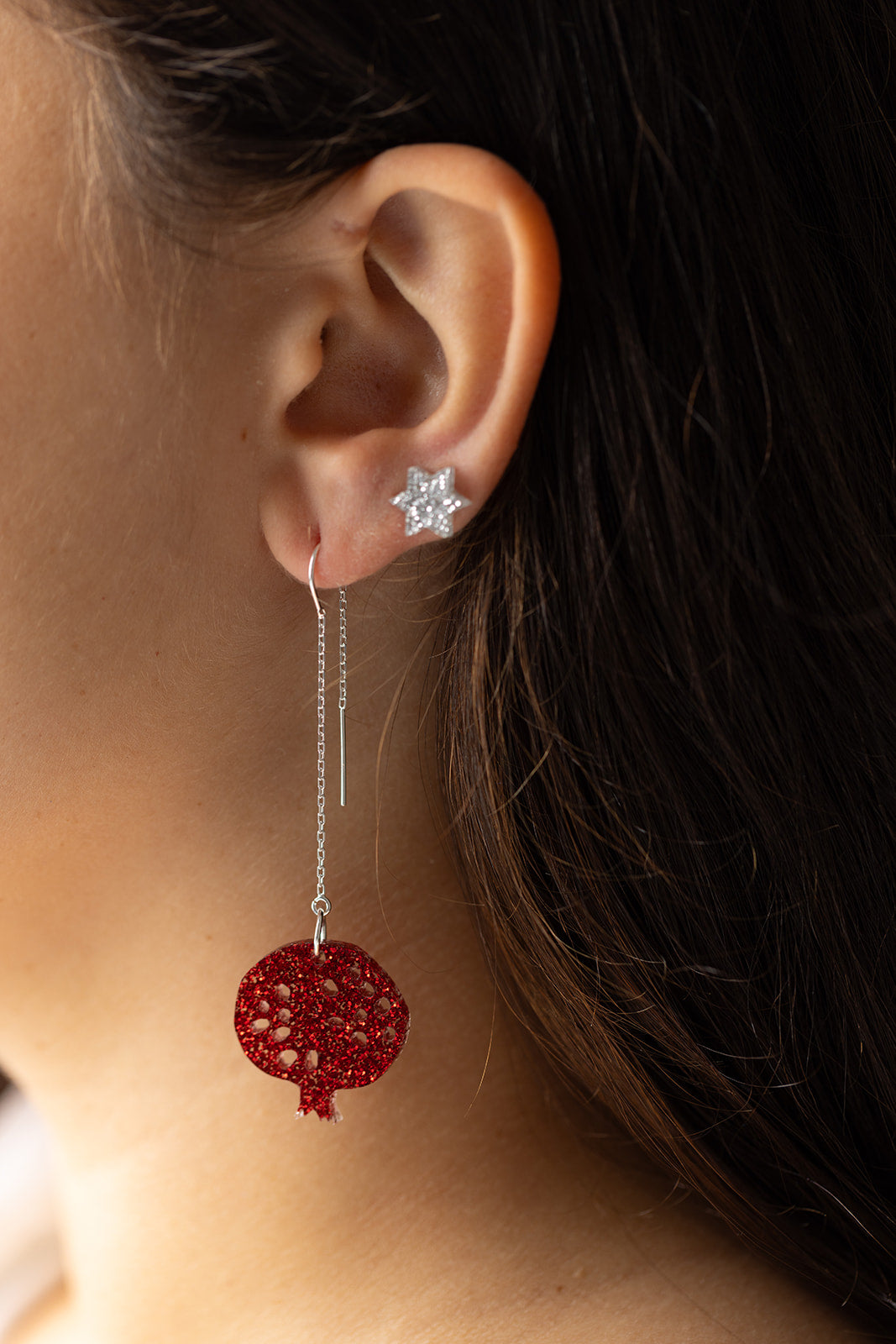 Pomegranate Threaders Red Glitter
