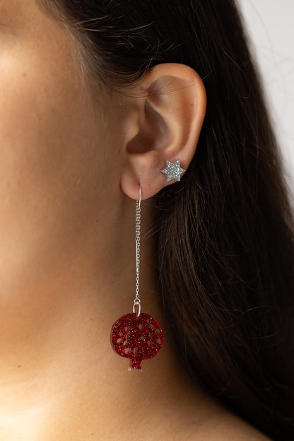 Pomegranate Threaders Red Glitter