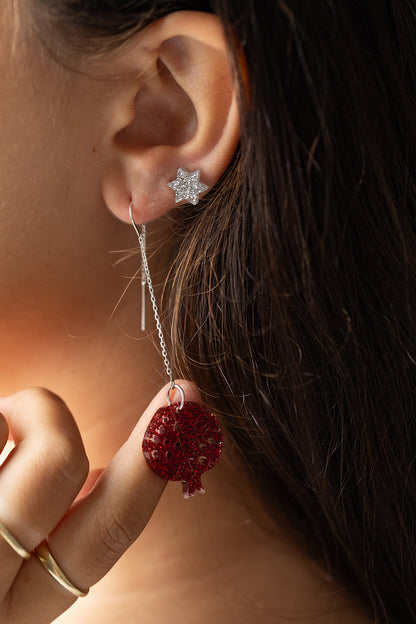 Pomegranate Threaders Red Glitter