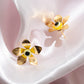 Perach Stud Earrings - Yellow