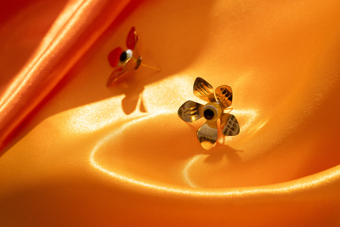 Perach Stud Earring - Amber