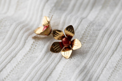 Anemones Floral Stud Earrings - 100% goes to California Wildfire Relief