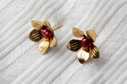 Anemones Floral Stud Earrings - 100% goes to California Wildfire Relief