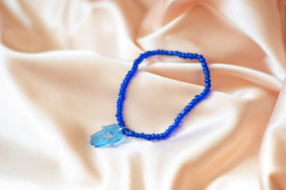 Shira Beaded Stretchy Bracelets ( Blue )