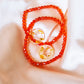 Shira Beaded Stretchy Bracelet ( Red )