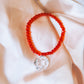 Shira Beaded Stretchy Bracelet ( Red )