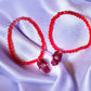 Shira Beaded Stretchy Bracelet ( Red )