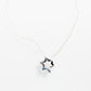 Petite Floating Magen Necklace - Black & White Smoke