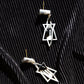 Ruchie Earrings - Black & White Smoke