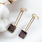 Chai חי Link Earrings Purple Galaxy