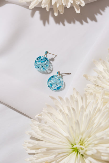 Ayin Hara Mini Dangles - Blue Fleck