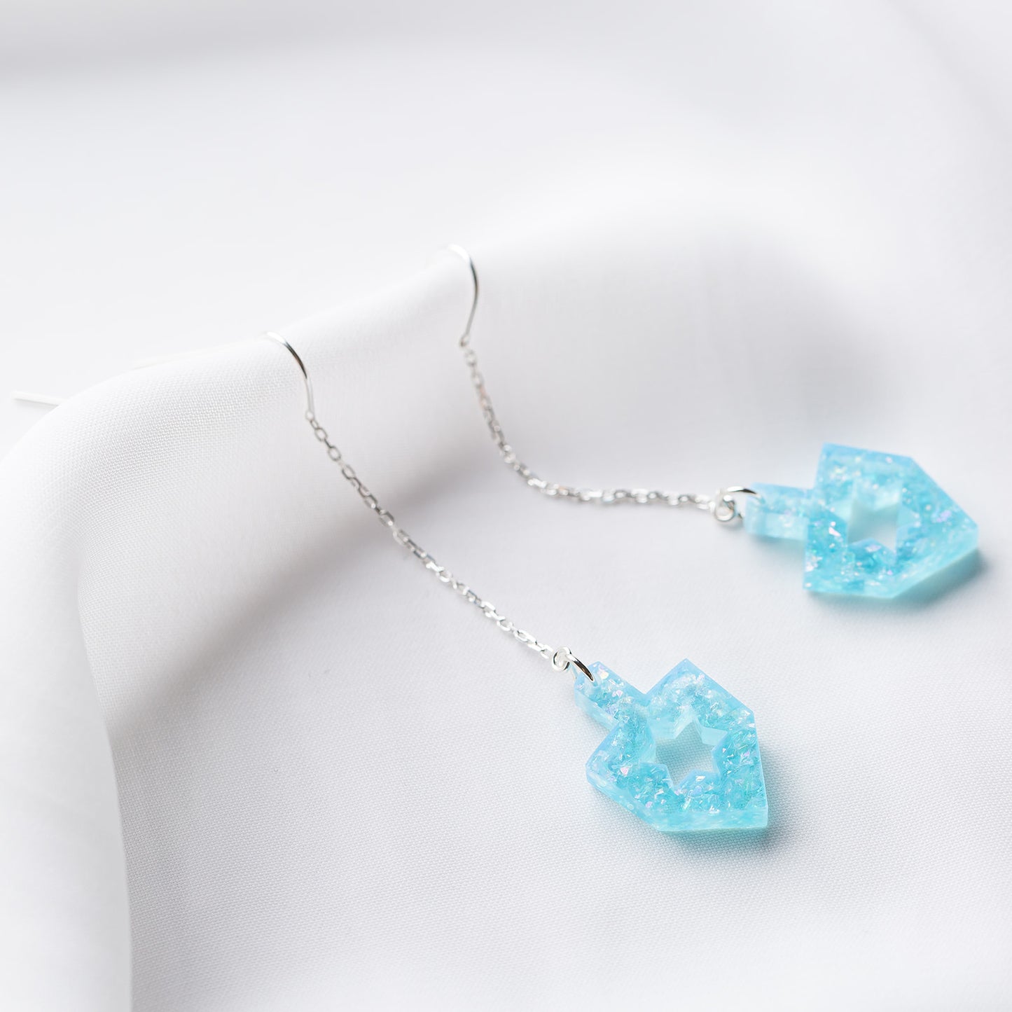 Dreidel Threaders Opal Blue Glitter